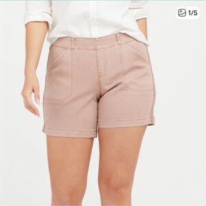 Spanx Twill Mauve 6” Shorts sz S